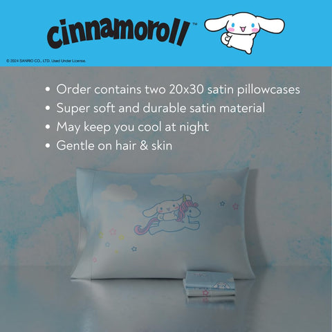 Franco Cinnamoroll pastel clouds design on pillowcase for dreamy sleep