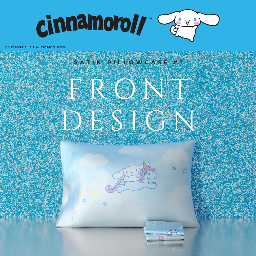 Franco Cinnamoroll two-pack pillowcases with illustration for bedtime