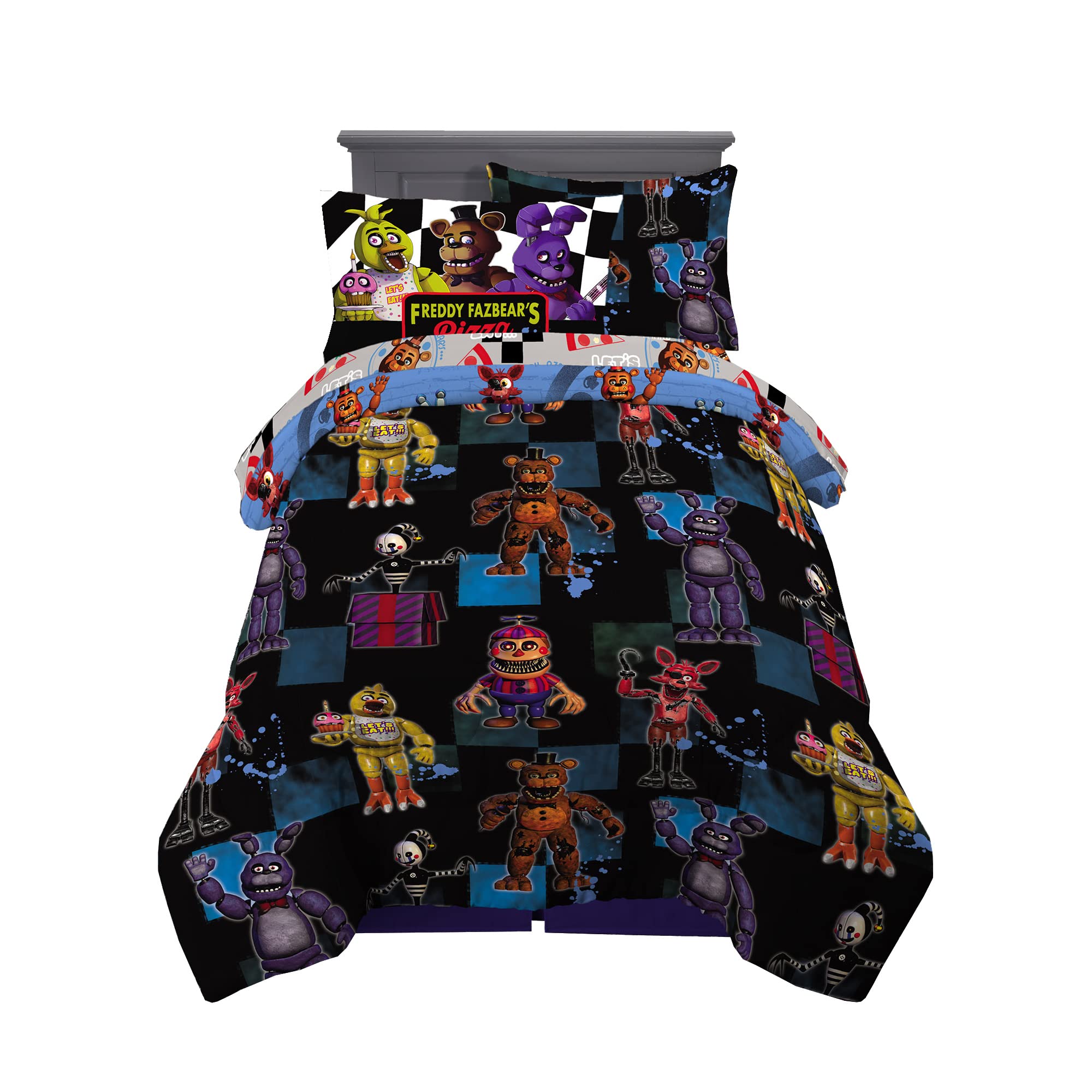 Franco FNAF twin bedding with reversible comforter for versatile bedroom style