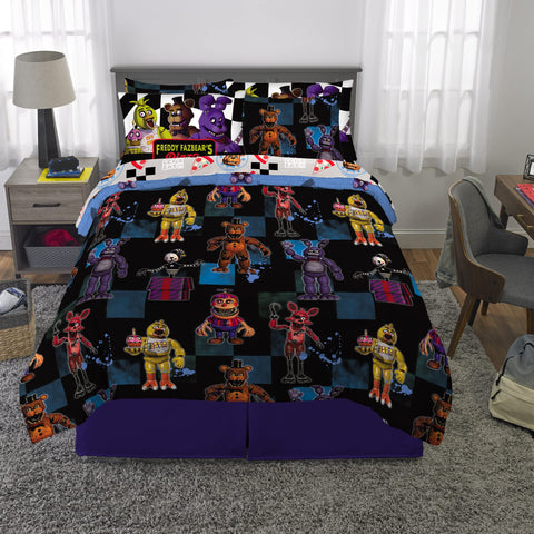 Franco FNAF patterned sheets and pillowcases for cohesive style