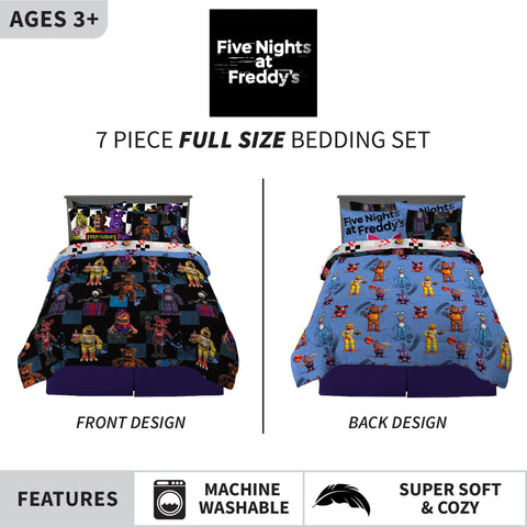 Franco FNAF reversible comforter design for versatile looks