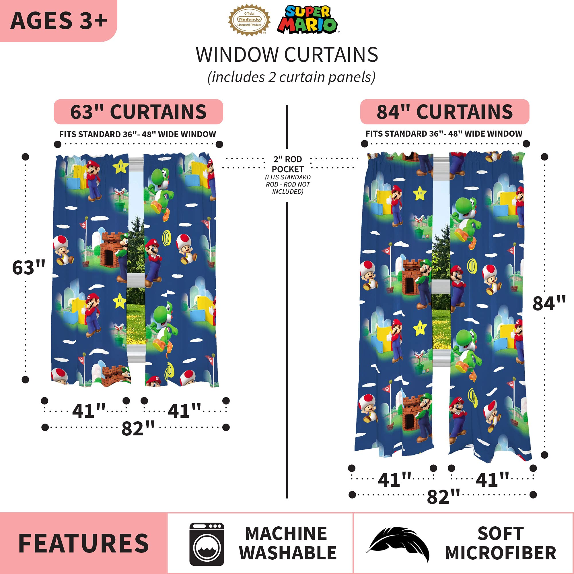Franco wrinkle-resistant easy-care design keeps busy kids' rooms tidy.