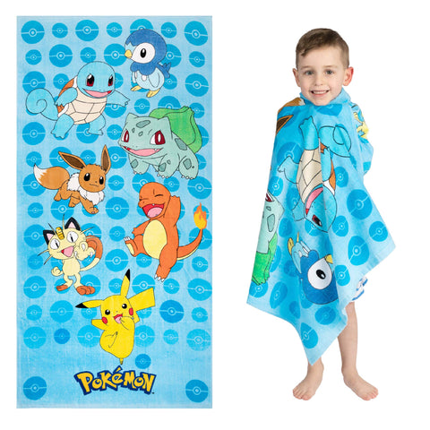 Franco Pokemon towel featuring Eevee design in vibrant colors