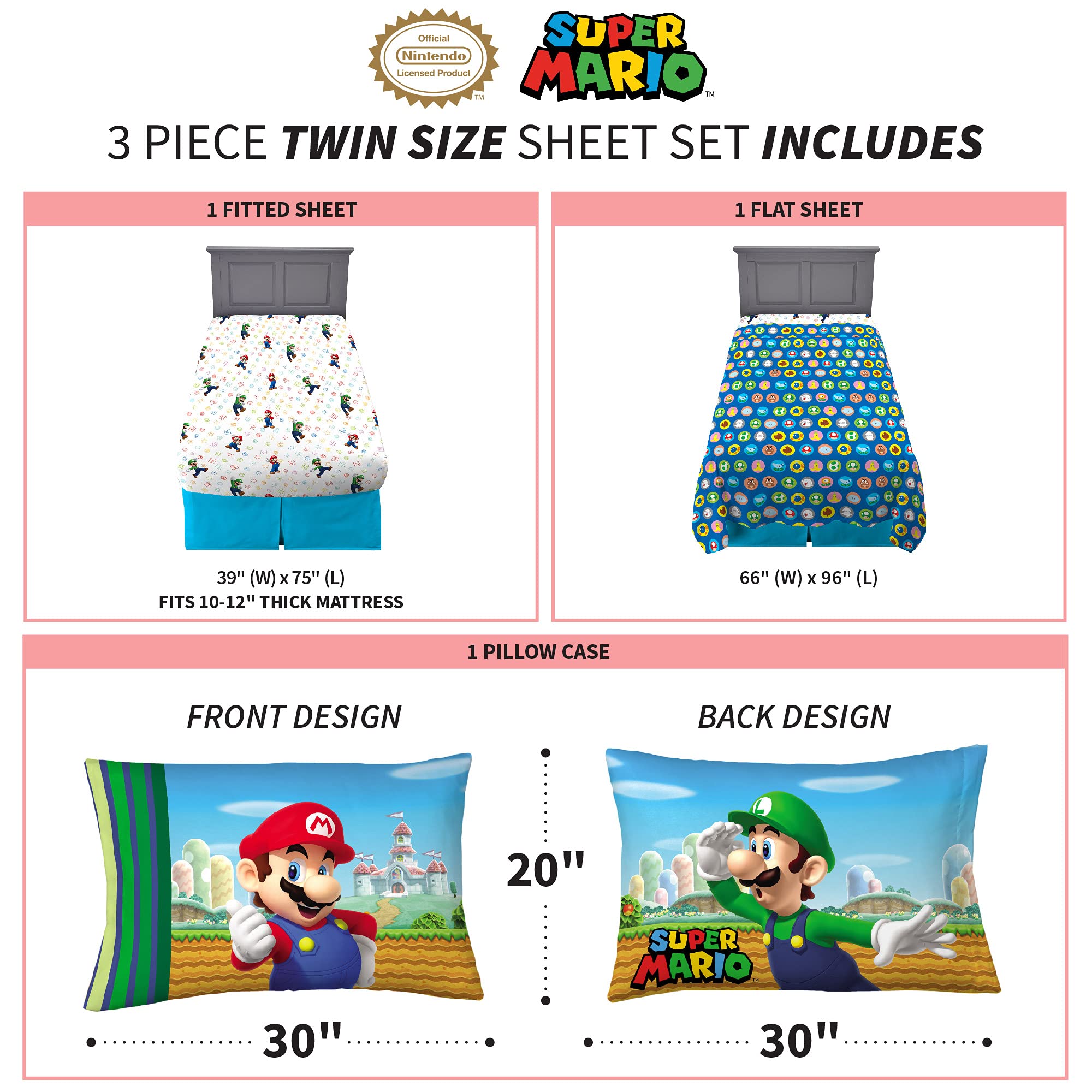 Franco Mario full fitted sheet in wrinkle-resistant microfiber
