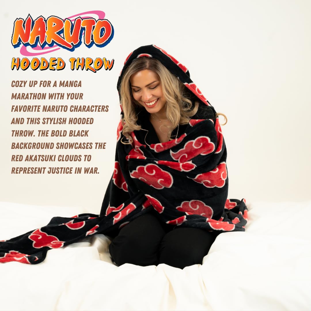 Franco Naruto hooded throw interior micro mink plush lining for soft comfort
