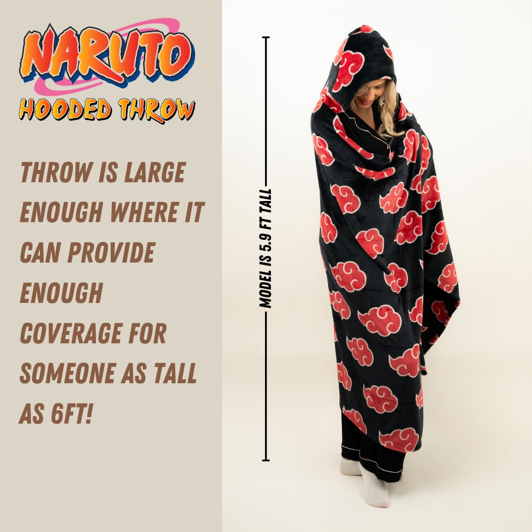 Franco hooded throw worn as poncho for hands-free warmth