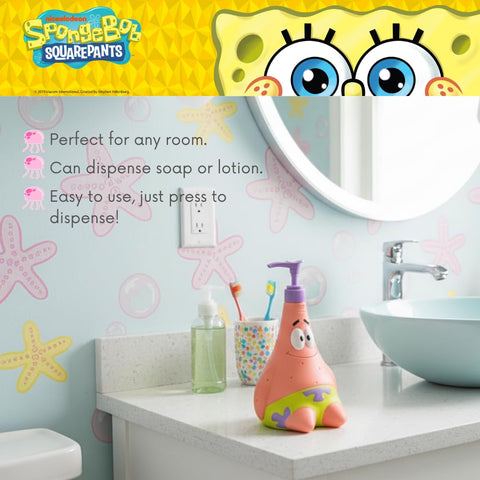 Franco Patrick Star dispenser pump close-up shows smooth, controlled soap flow.