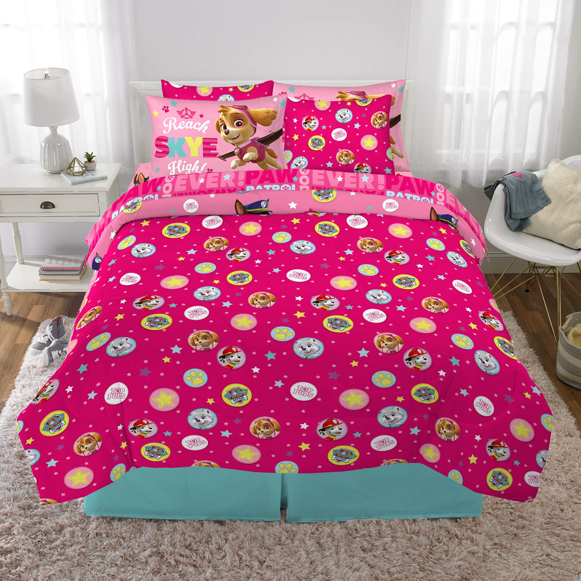Franco Paw Patrol girls bedding theme for cozy, imaginative nights