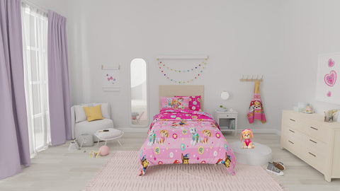 Franco Paw Patrol pillowcase featuring characters for a cheerful bedtime