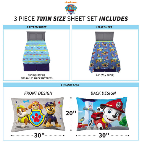 Franco Paw Patrol pillowcase featuring hero artwork for playful sleep.