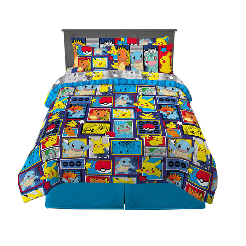 Franco Pokémon Comics comforter front design for vibrant bedtime action