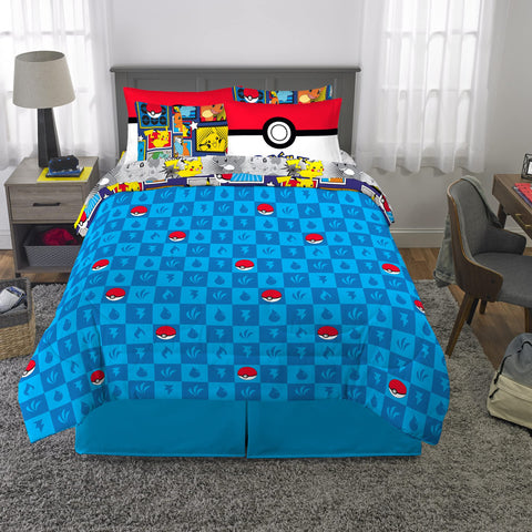 Franco Pokémon Comics pillowcases and shams provide soft comfort and durable color retention