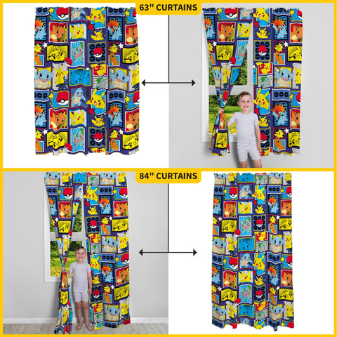 Franco two-panel curtain set helps fit standard windows easily.