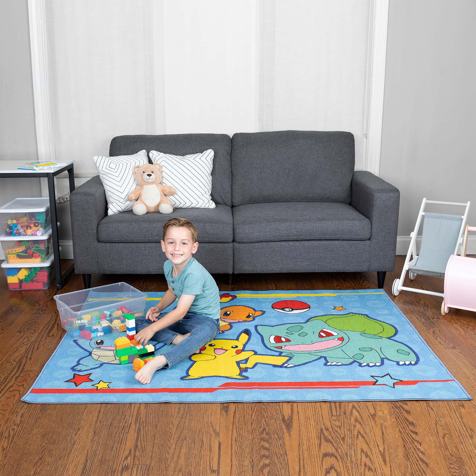 Charmander illustration adds bold color for imaginative floor play