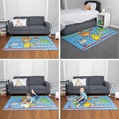 Non-slip backing helps keep the rug in place on carpet or wood floors