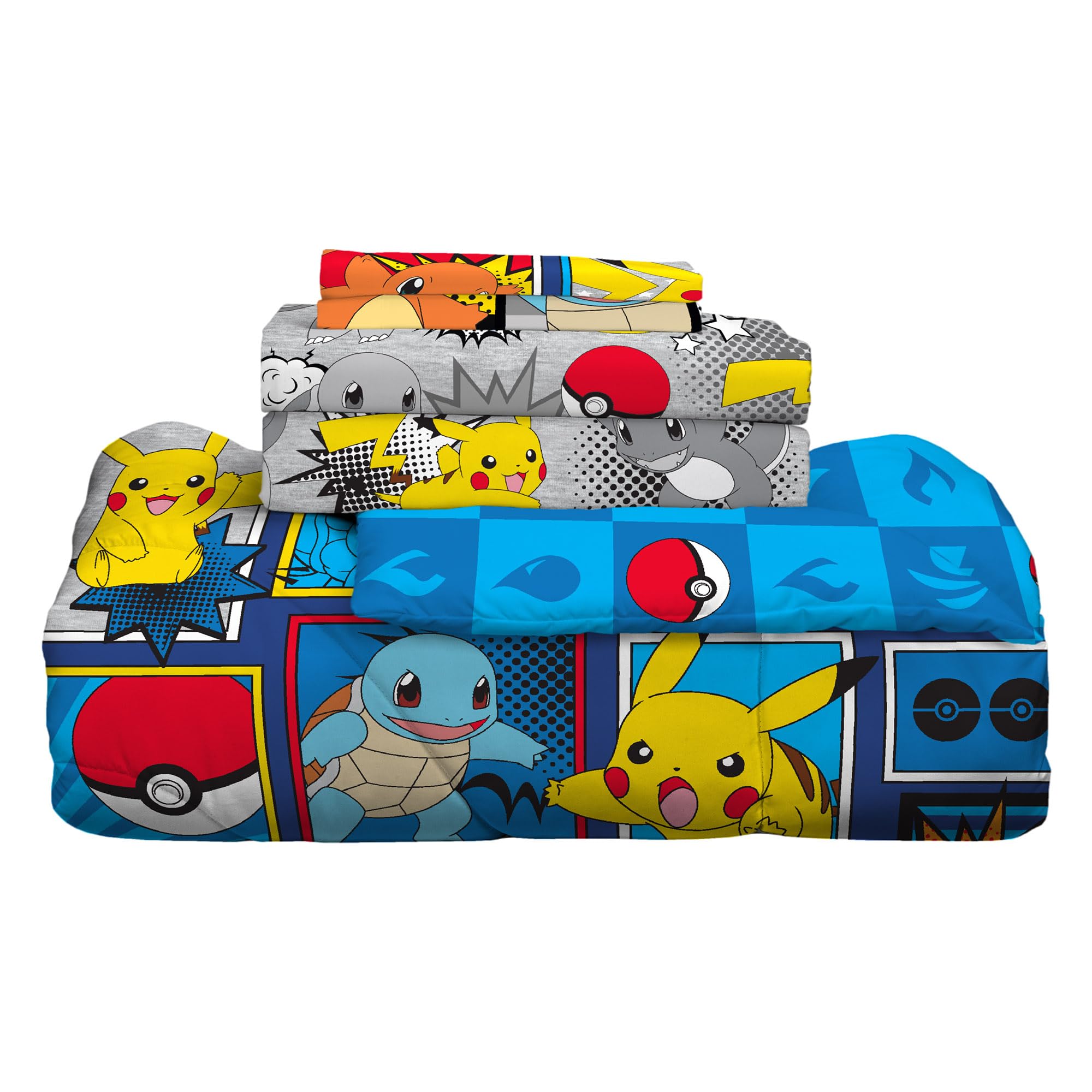 Franco Pokémon queen-size bedding set packaging and presentation