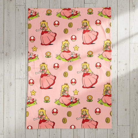 Franco Princess Peach castle design closeup, ideal for kids' bedrooms decor.