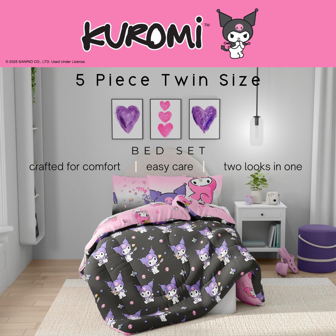 Franco Sanrio twin fitted sheet for a secure, snug bed fit.