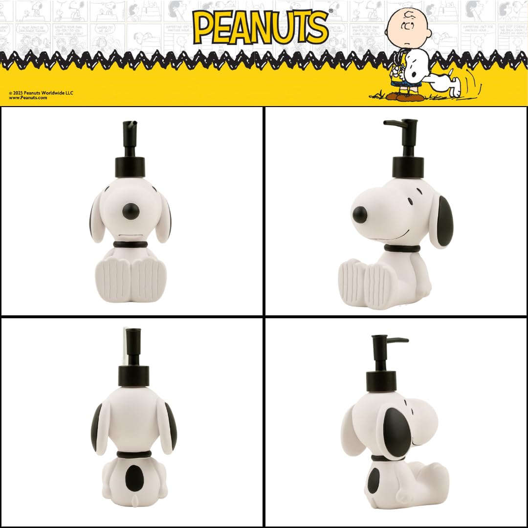Franco Snoopy dispenser suitable for soap, lotion, or sanitizer at home.