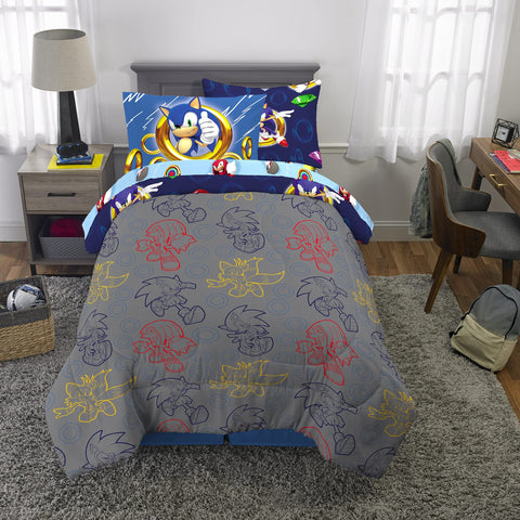 Franco Sonic pillowcases and shams featuring vivid prints for coordinated decor
