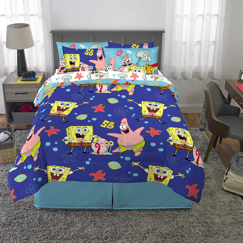 Franco SpongeBob dark blue side design creates bold underwater theme.