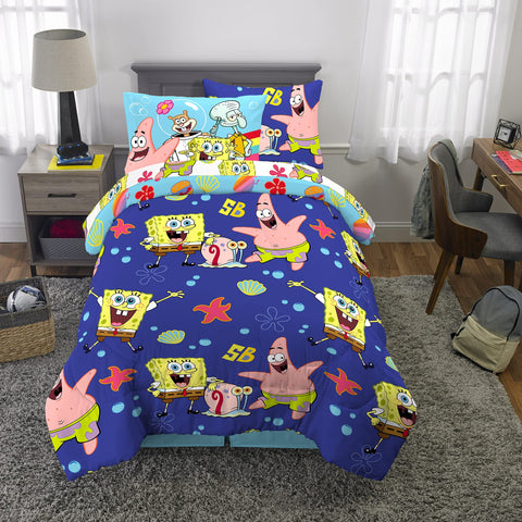 Franco SpongeBob pillow sham and case pair completing the coordinated set.