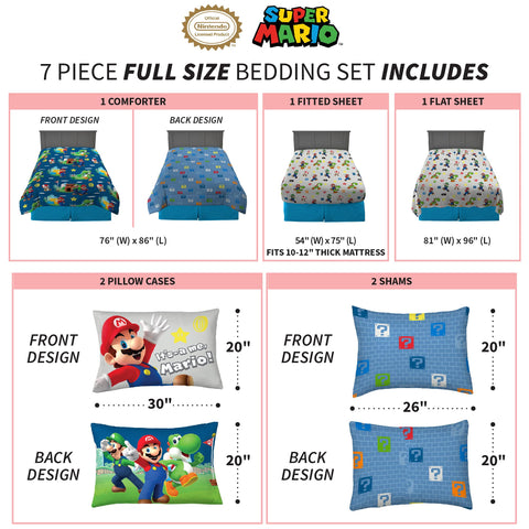 Franco Super Mario character print sheets feature Mario, Luigi, Yoshi, Toad
