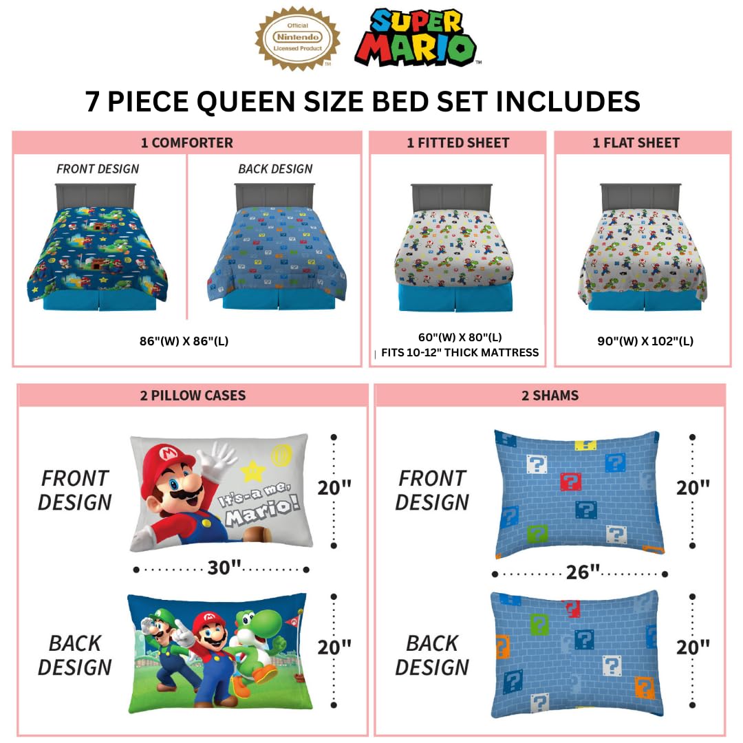 Franco Super Mario Bros question block print adds playful pattern for imagination
