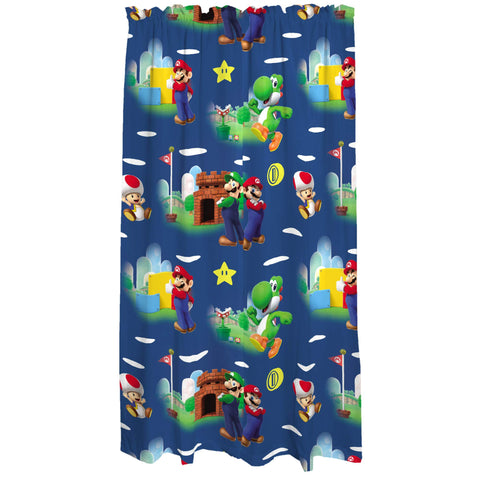 Franco Mario curtains set includes two panels to fit standard windows.