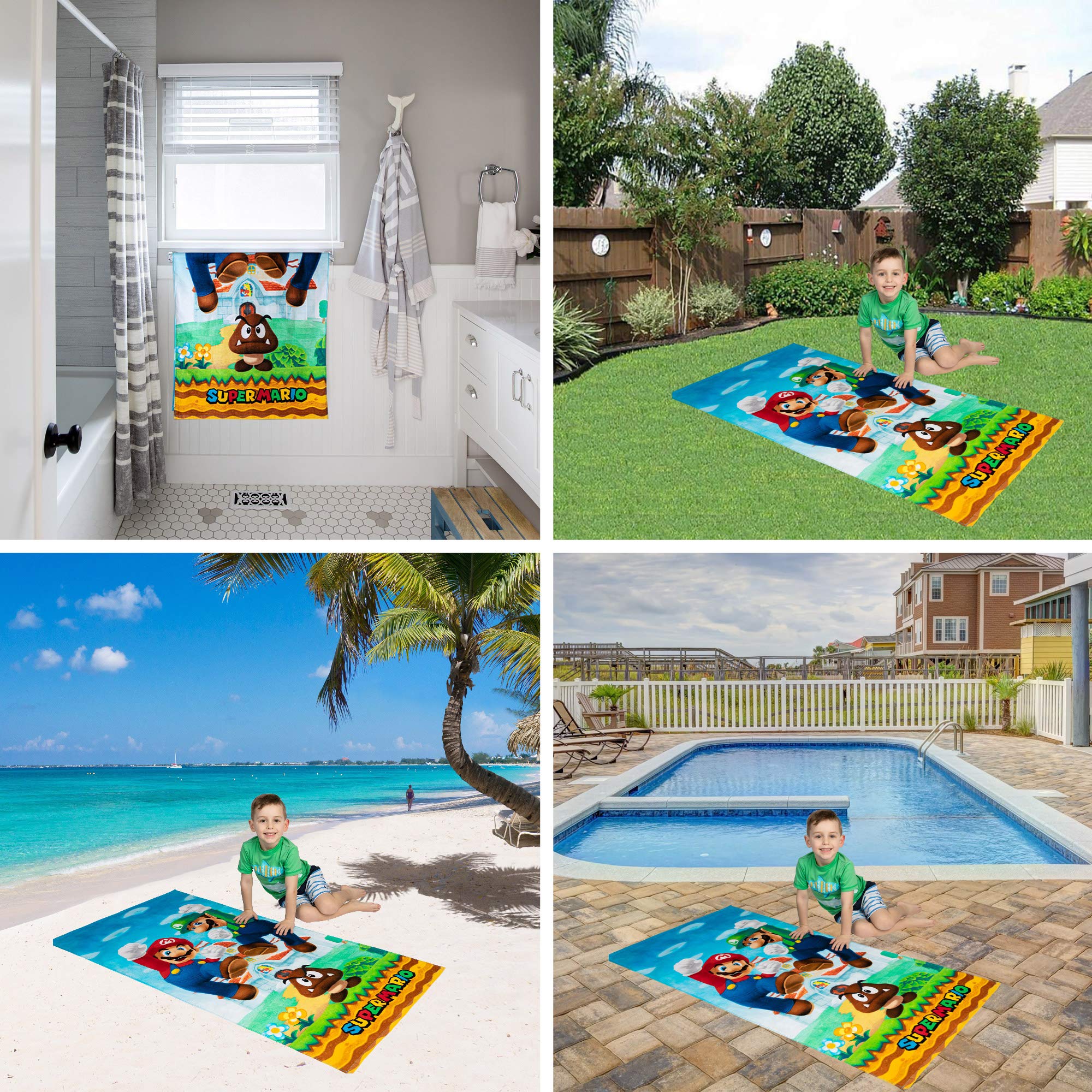 Versatile Franco towel usable at bath, pool, or beach locations