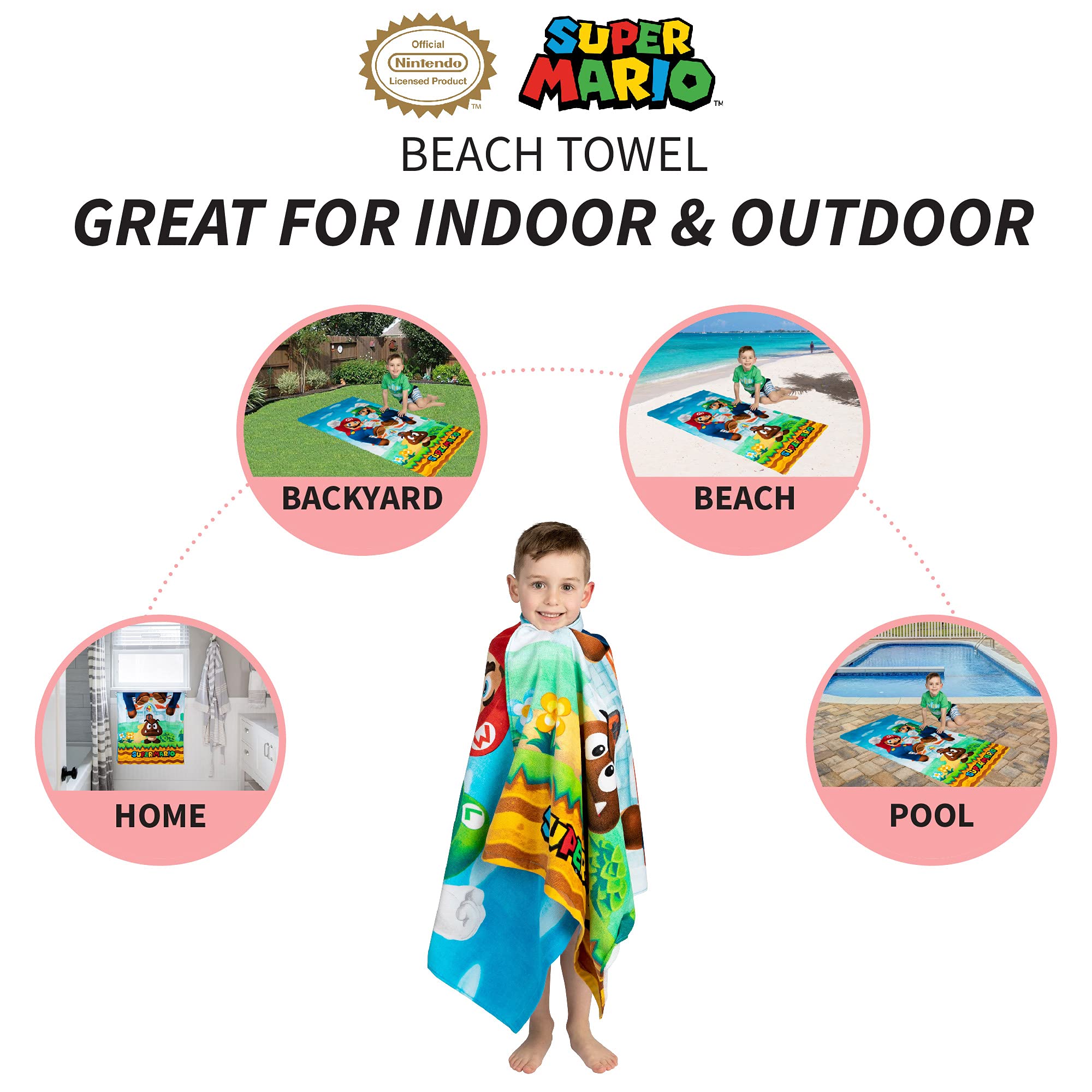 Quick-dry cotton terry Franco towel suitable for indoor and outdoor use