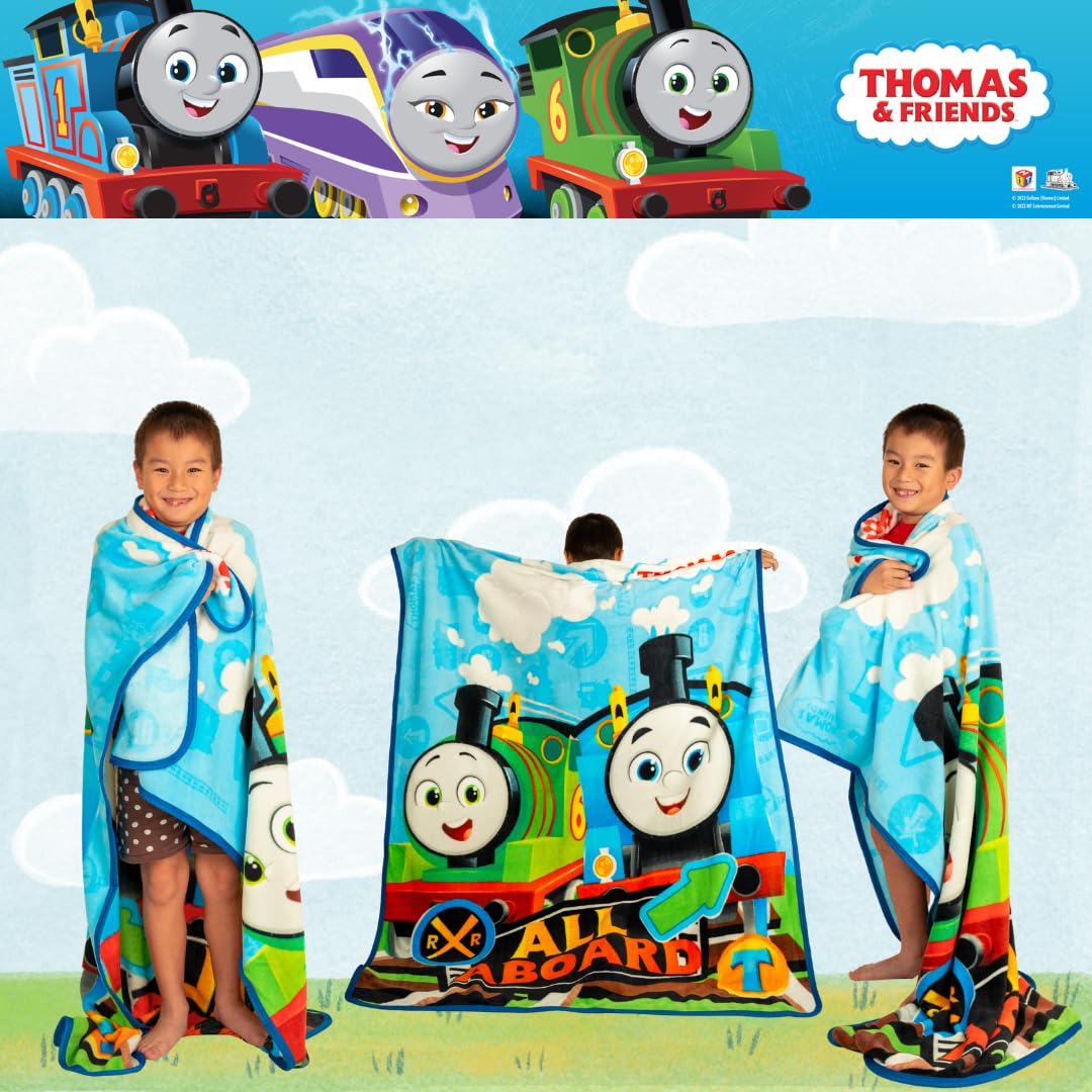 Franco Thomas and Friends throw is easy to care for in laundry.