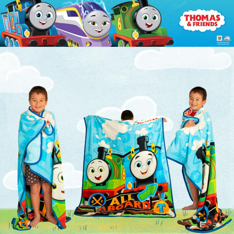 Franco Thomas and Friends throw is easy to care for in laundry.