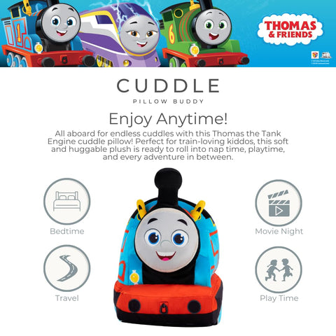 Franco Thomas train car-shaped plush adds a playful decor accent and cozy vibe.