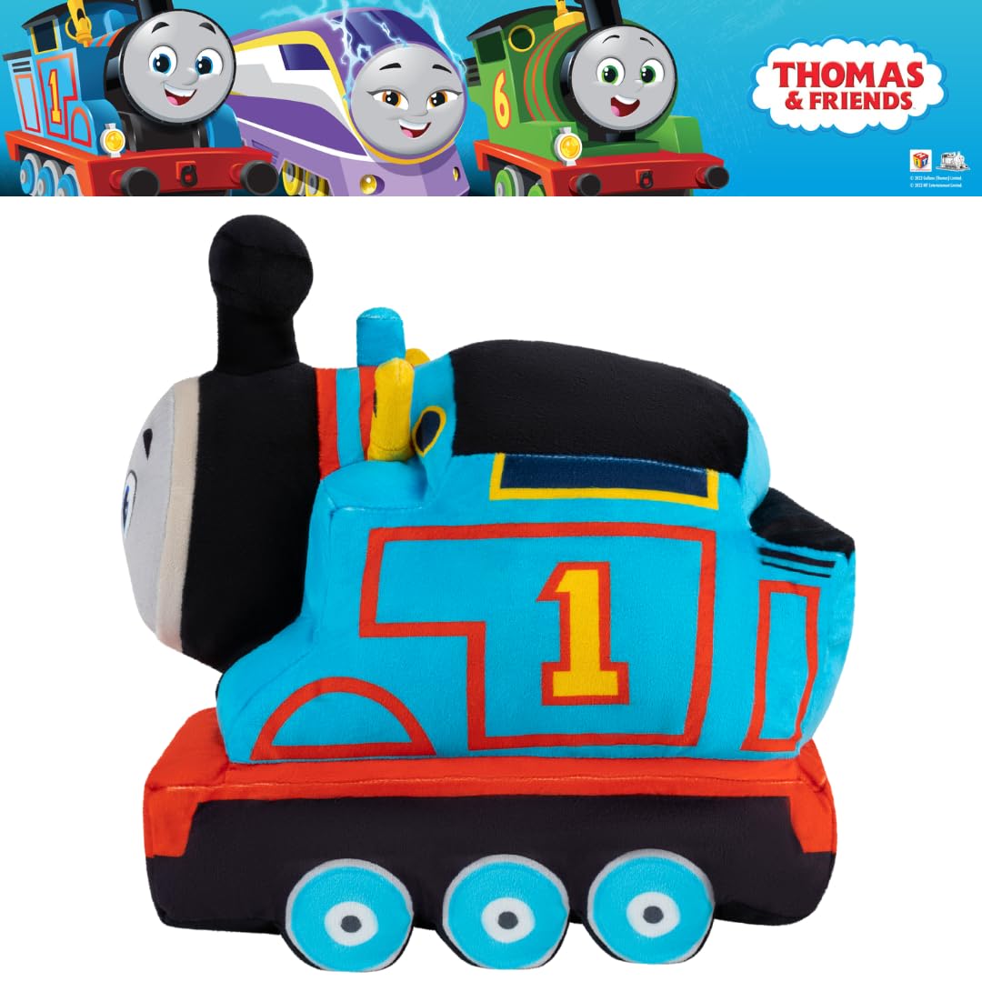 Franco Thomas engine train plush has a velvety texture for comforting hugs.
