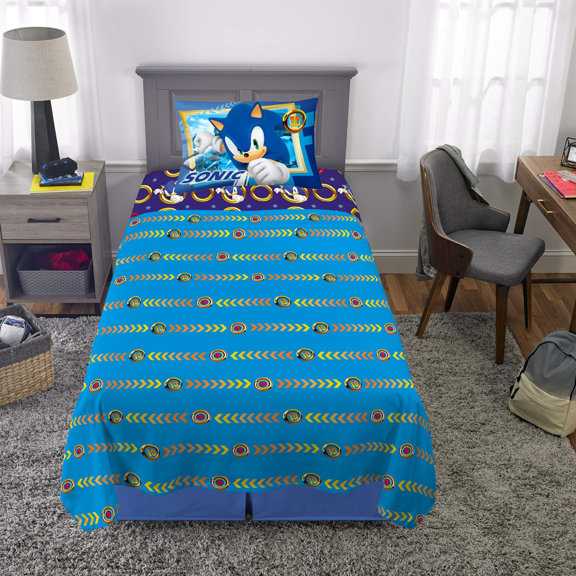 Franco twin bedding set displayed on a bed ready for adventures.