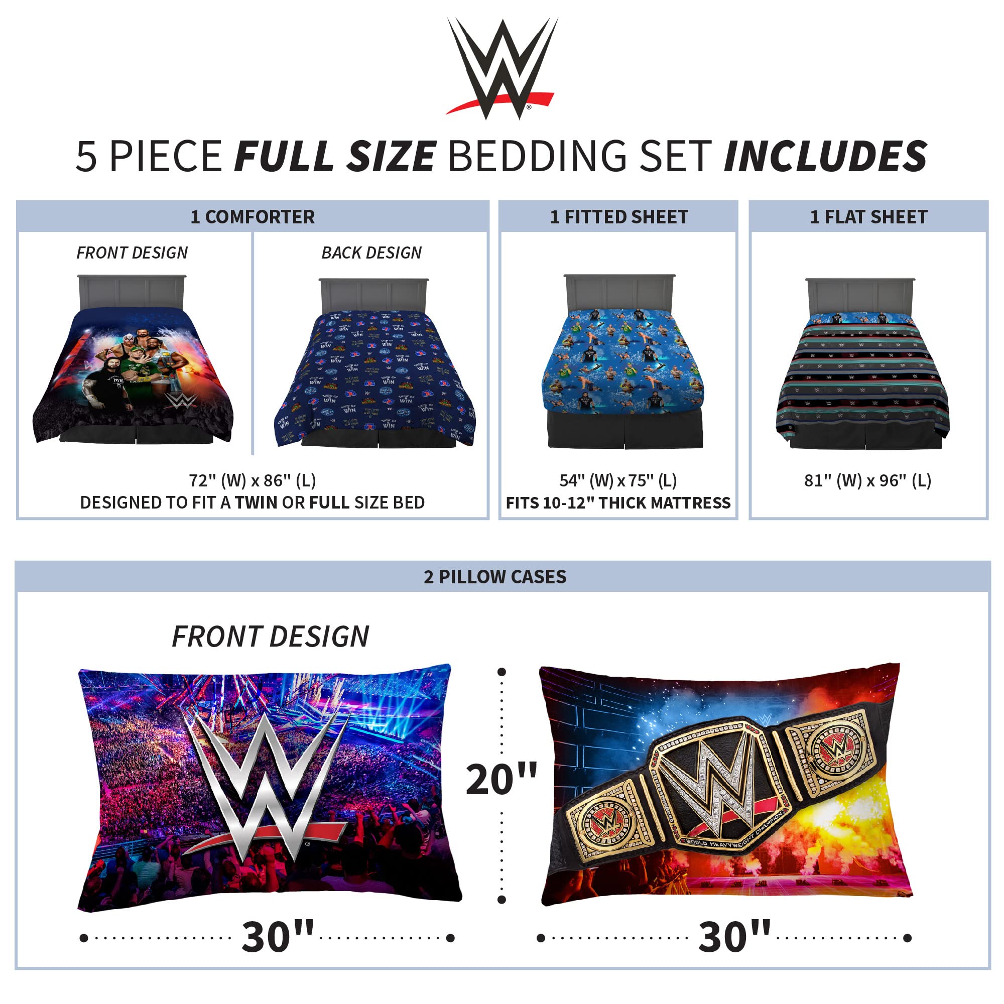 Franco WWE Big E reversible comforter offers two looks for quick room refresh