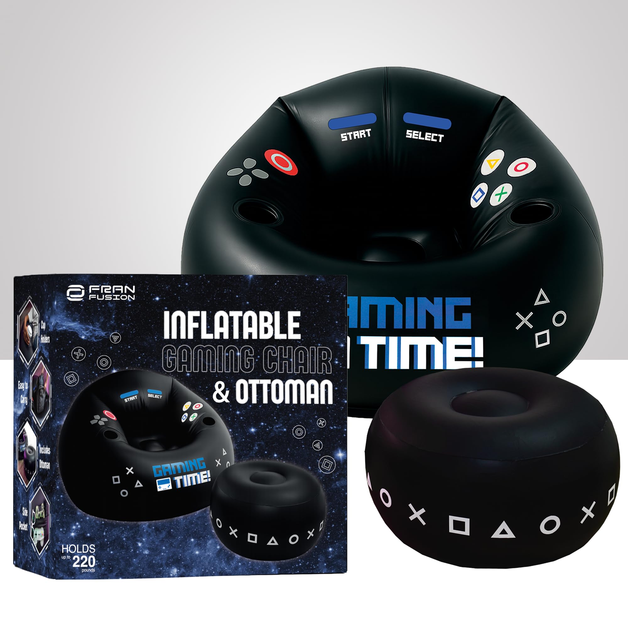 FranFusion inflatable chair adds color and fun to gamer room