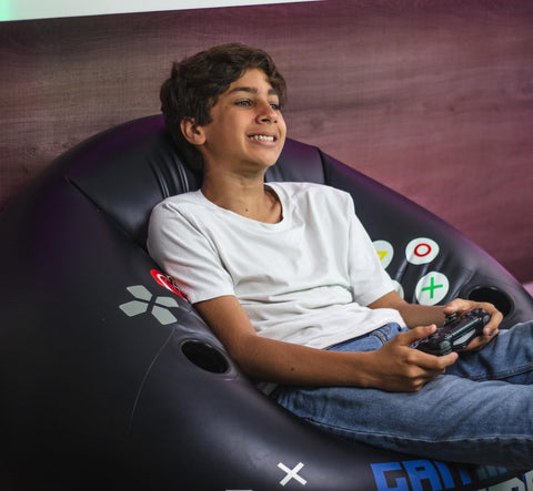 FranFusion inflatable chair supports up to 220 lbs.