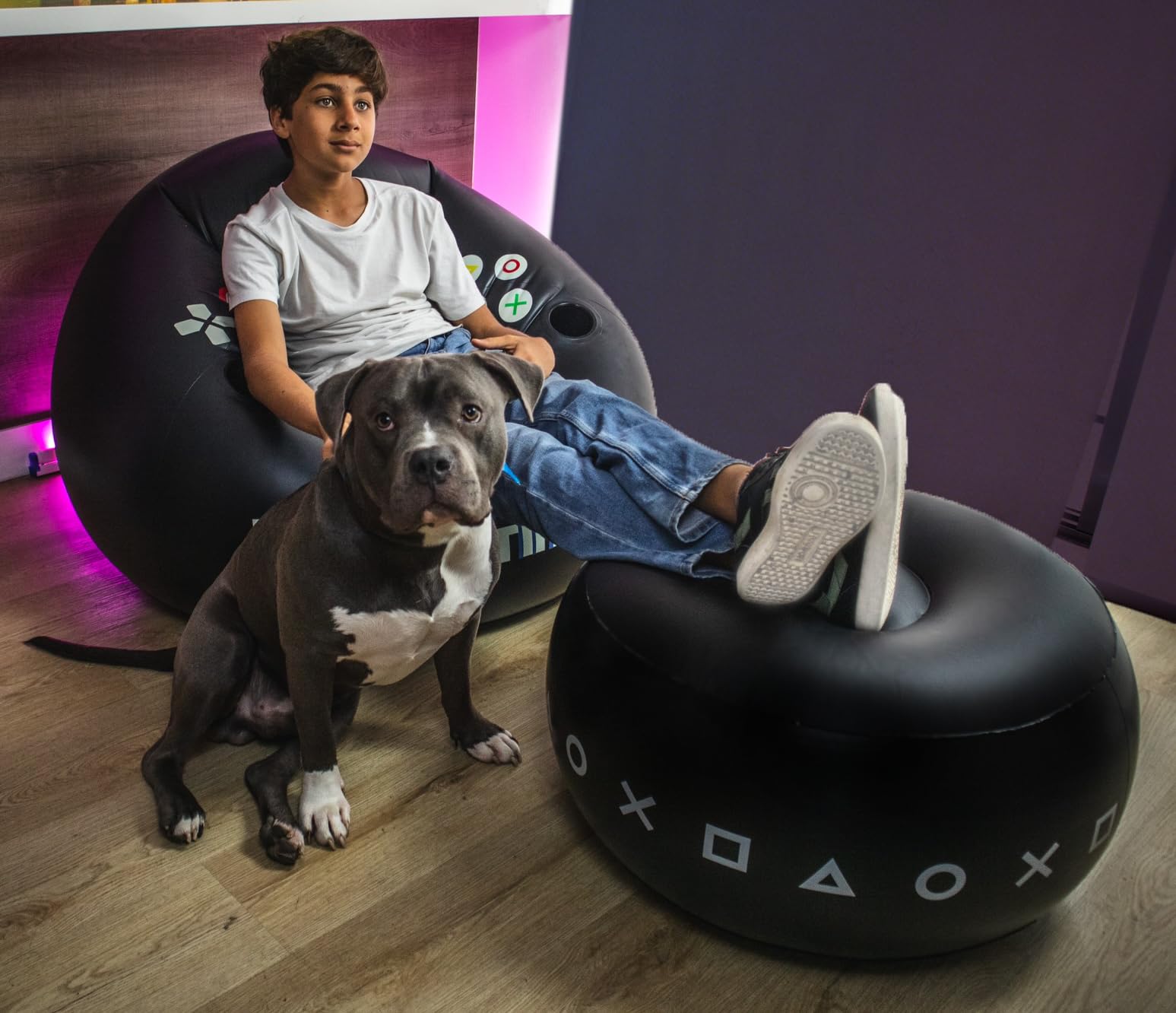 FranFusion portable inflatable chair for indoor and outdoor use