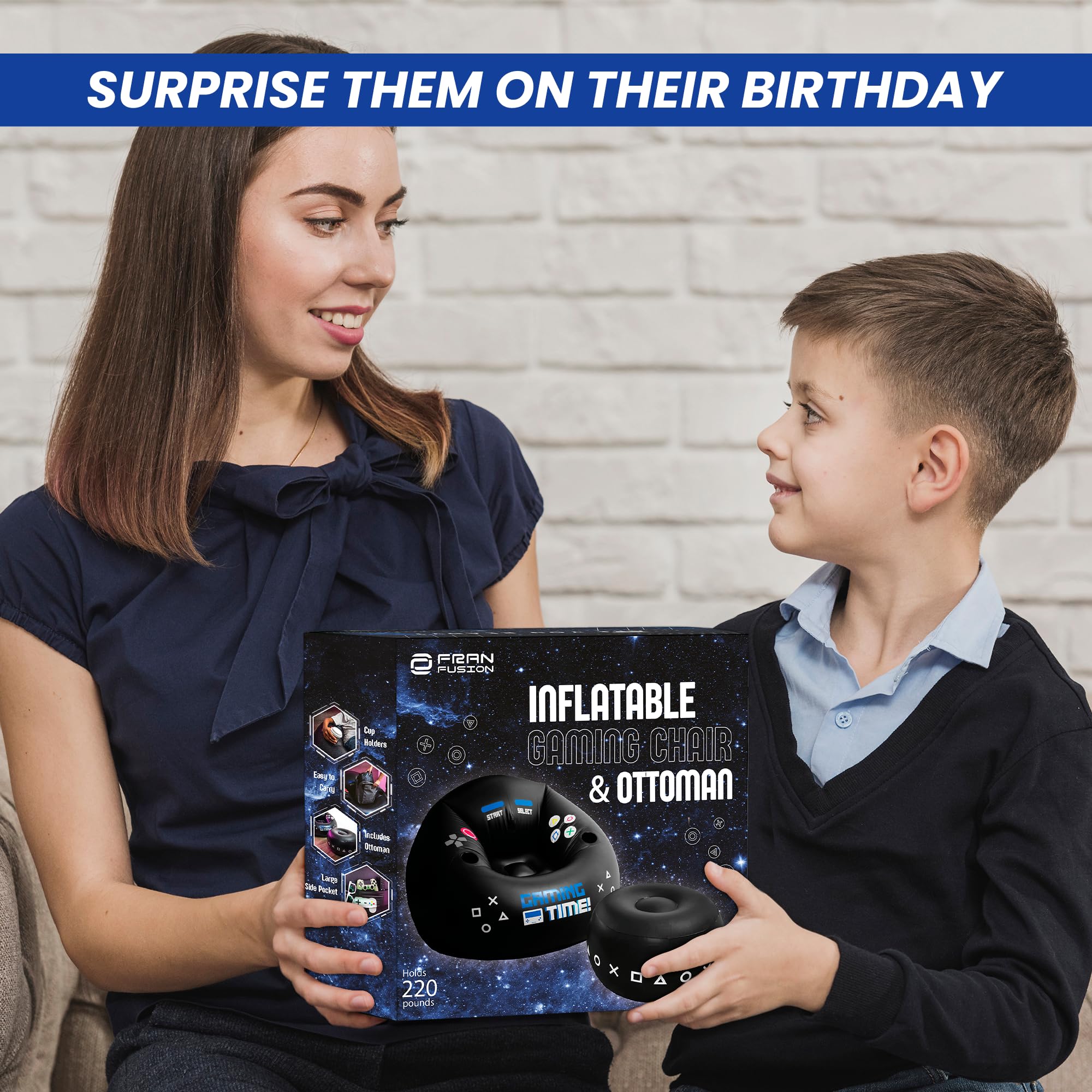 FranFusion washable and durable inflatable chair for everyday play