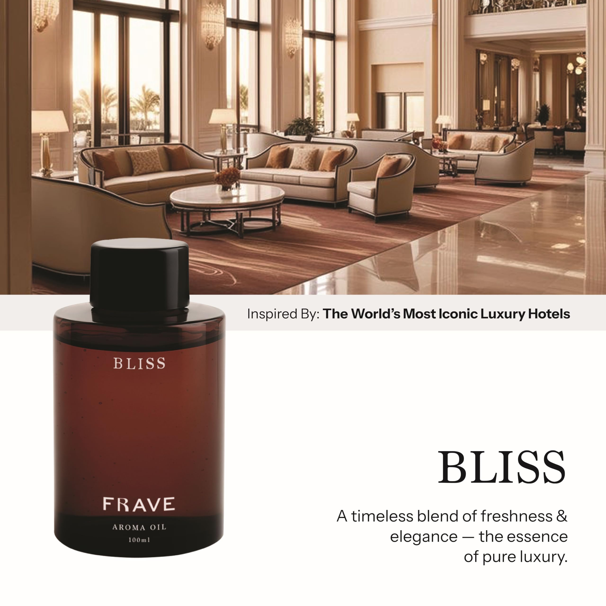 Frave Bliss bottle-cap detail highlighting luxury packaging