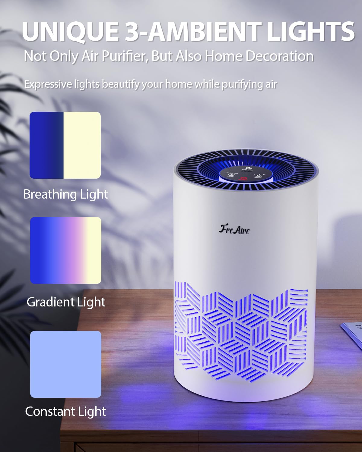 FreAire HEPA filtration helps reduce smoke and pollen in real life