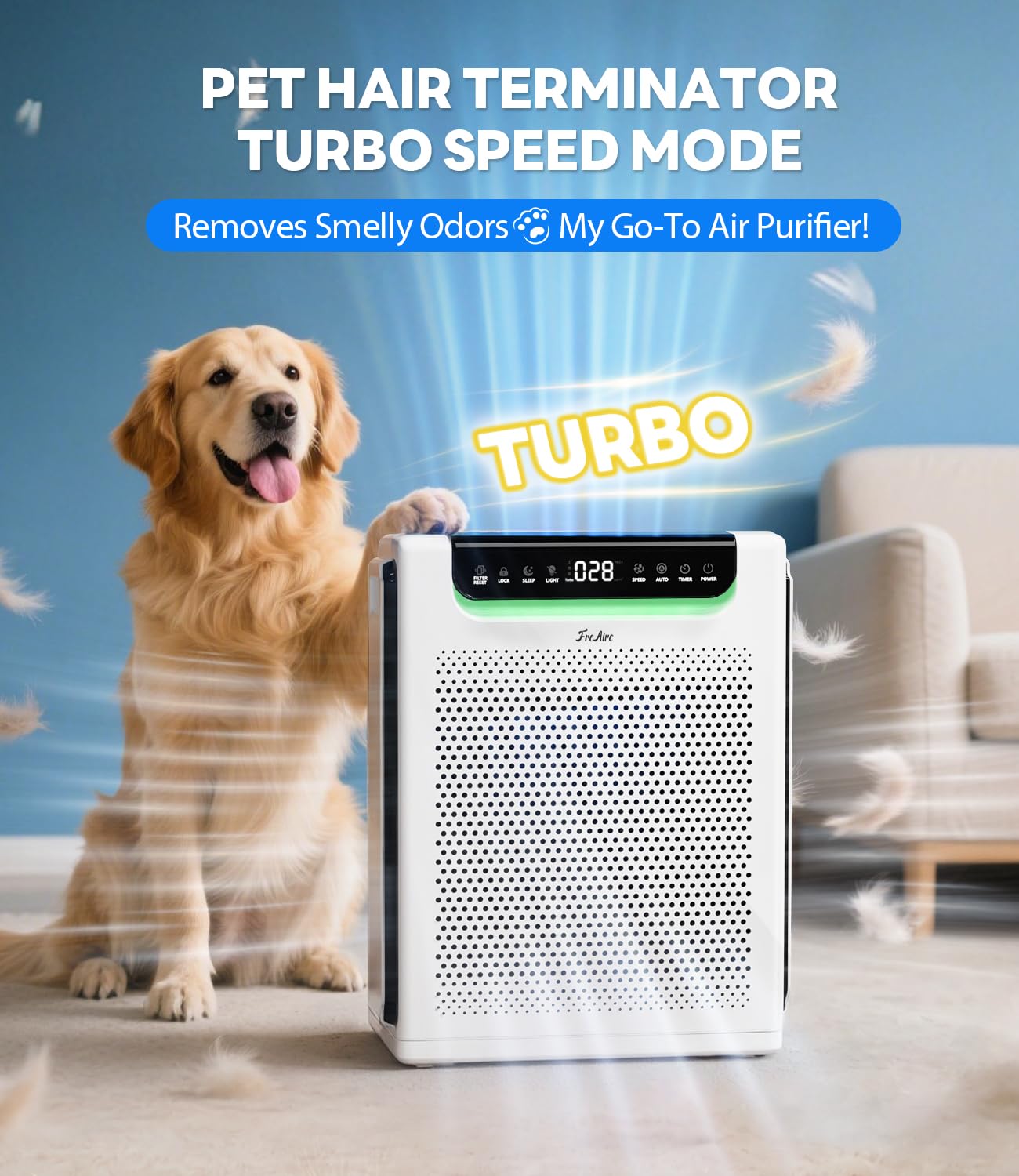Official FreAire filter ensures seamless fit and optimal purifier performance.