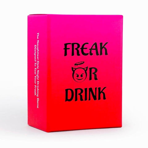 Freak Or Drink card deck spread for date nights and playful prompts