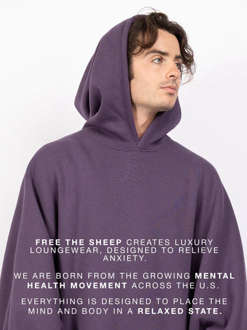 FREE THE SHEEP Eden Hoodie breathable-material emphasizes daily decompression at home or travel
