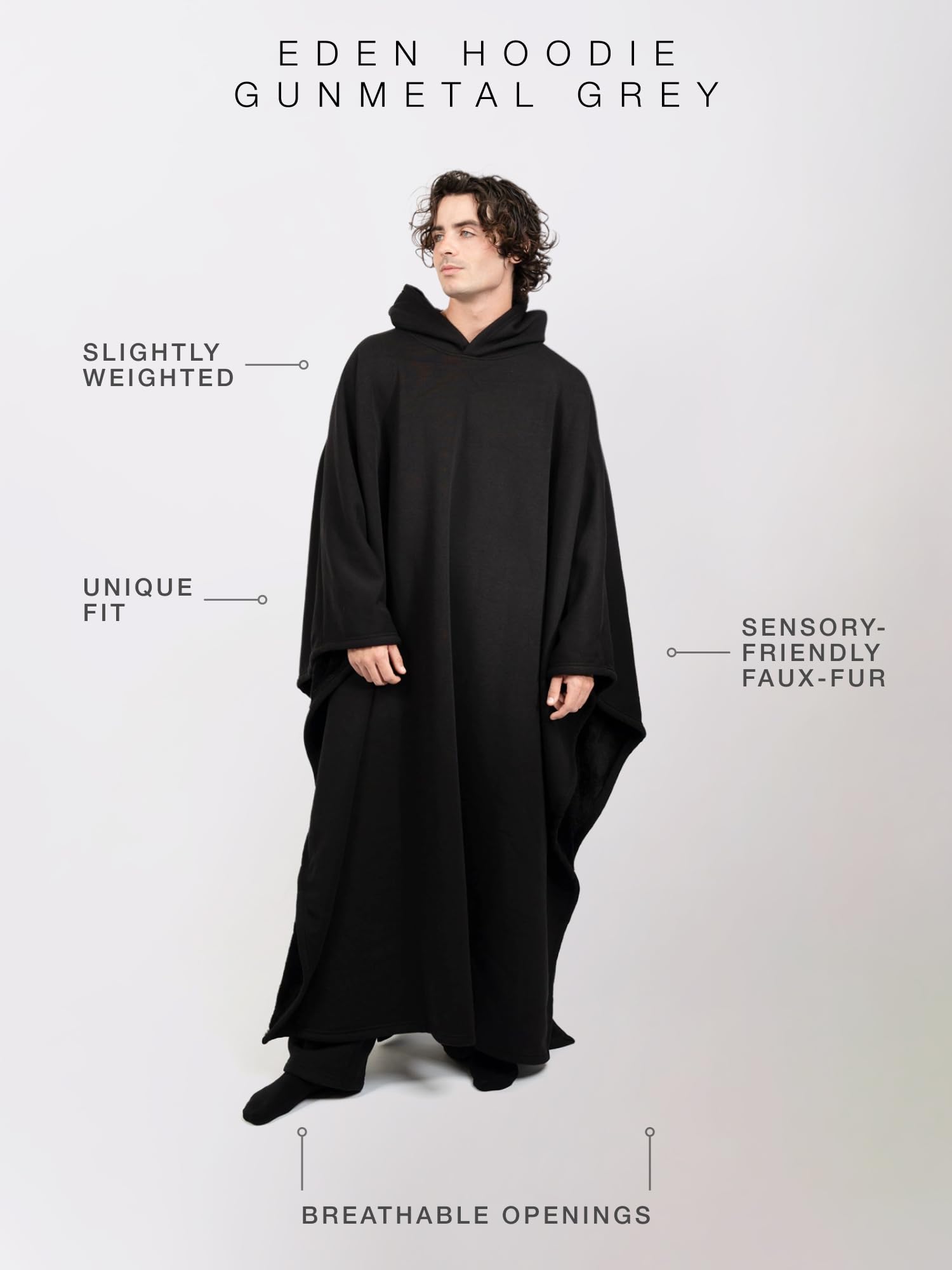 FREE THE SHEEP Eden Hoodie faux fur lining adds plush warmth and comfort.