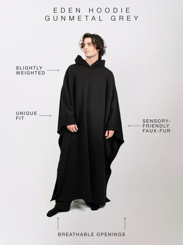 FREE THE SHEEP Eden Hoodie faux fur lining adds plush warmth and comfort.