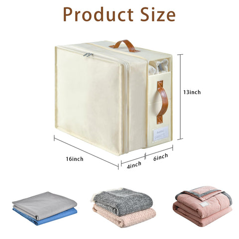 Freebat sturdy fabric linen organizer keeps sheets neat and breathable.