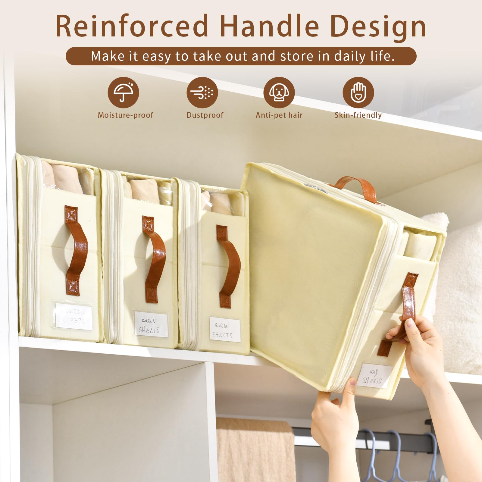 Freebat double handles provide easy grip for daily retrieval.